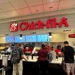 Inside view of Chick-fil-A in Atlanta Airport