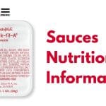 Sauces nutrition information for Chick-fil-A sauces.